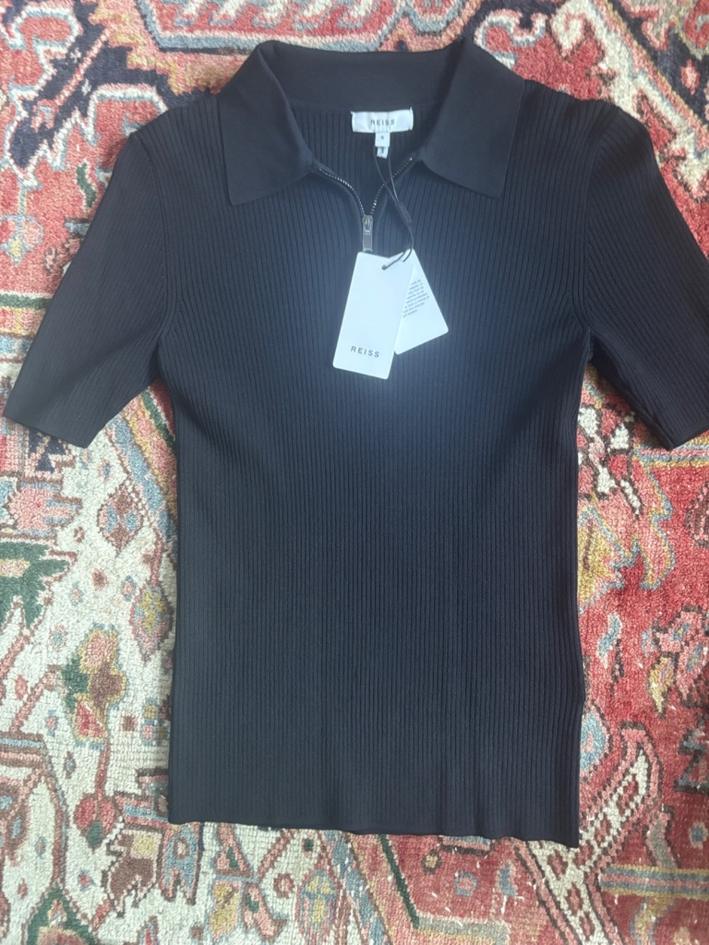Reiss Tia Knitted Polo size S, NWT